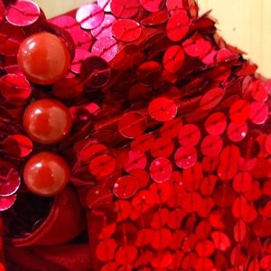 Absolutely gorge vintage fuchsia halter style button in back neckline❤STUNNING💖